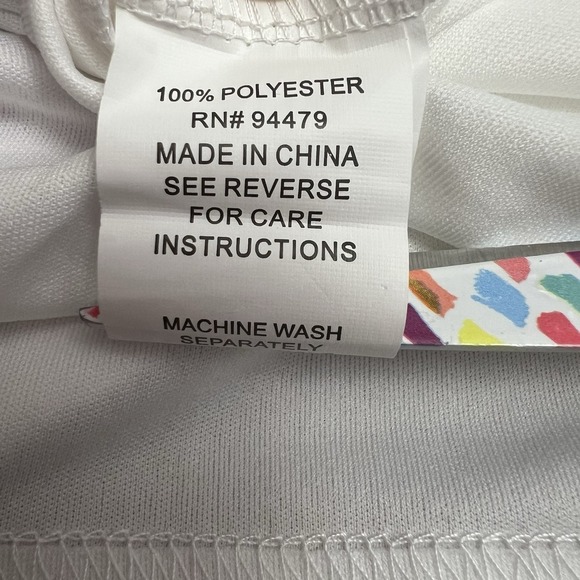 Women's Boho Embroidered Magic Skirt XL White Mesh Lined Festival Gypsy Cottage - Picture 7 of 8